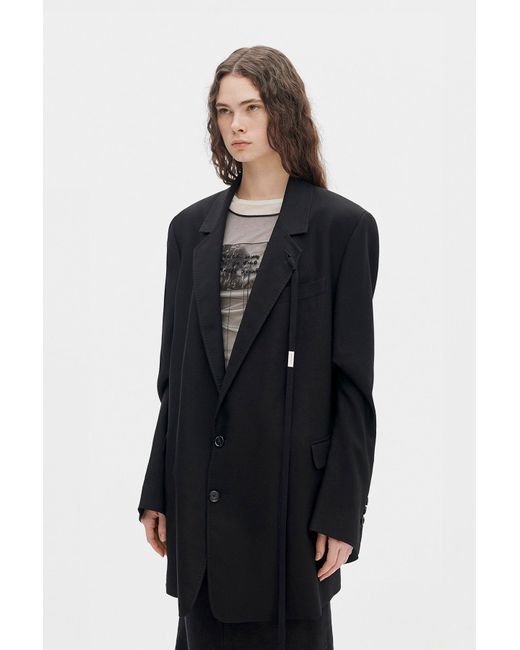 Ann Demeulemeester Black Agnes High Comfort Tailored Blazer