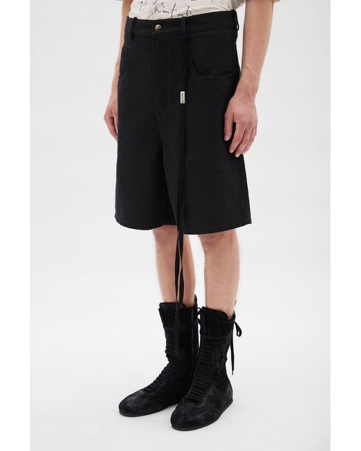 Ann Demeulemeester White Narve 5 Pockets Comfort Bermuda for men