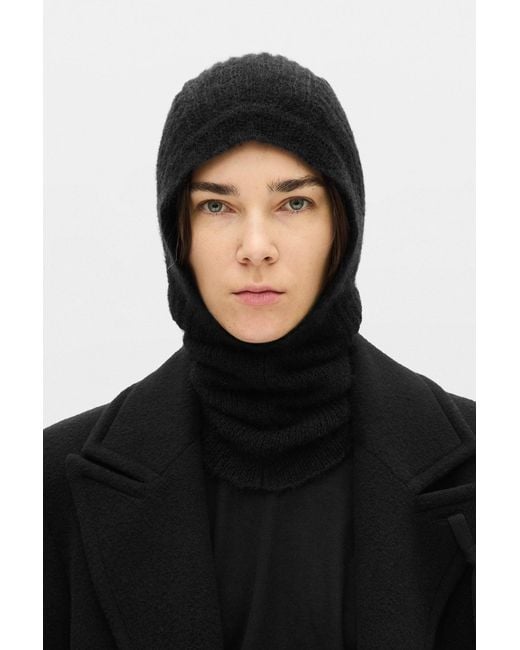 Ann Demeulemeester Black Vali Balaclava