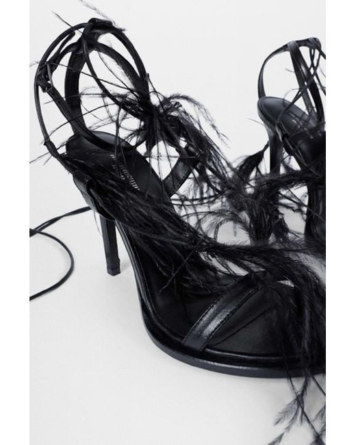 Ann Demeulemeester Black Elya Heeled Sandals