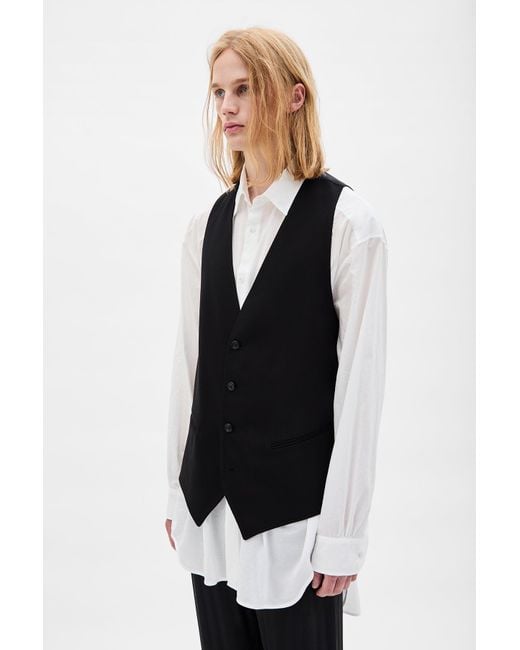 Ann Demeulemeester Black Juikko Classic Waistcoat for men