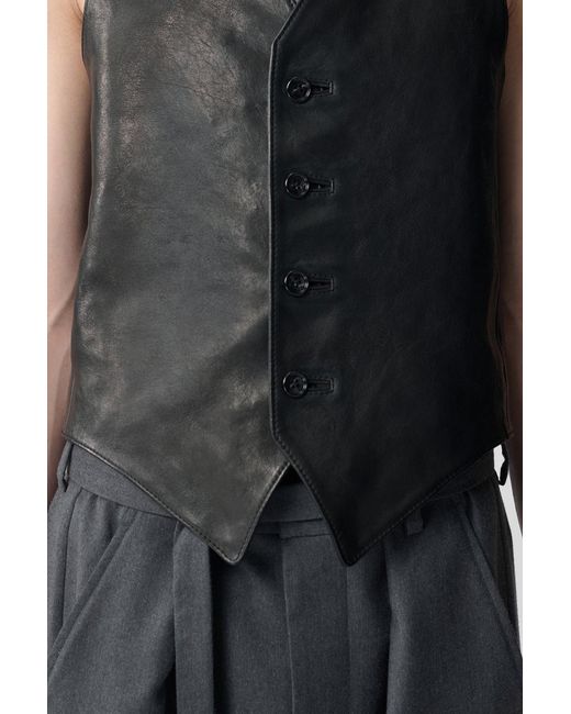 Ann Demeulemeester Black Alrik Classic Waistcoat for men