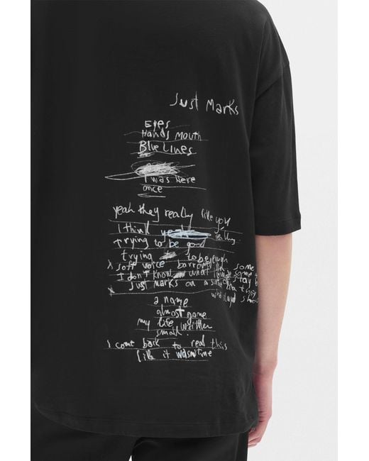 Ann Demeulemeester Black Dieter High Comfort Fit T-Shirt for men