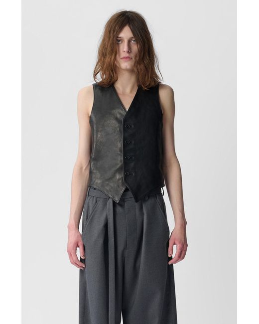 Ann Demeulemeester Black Alrik Classic Waistcoat for men
