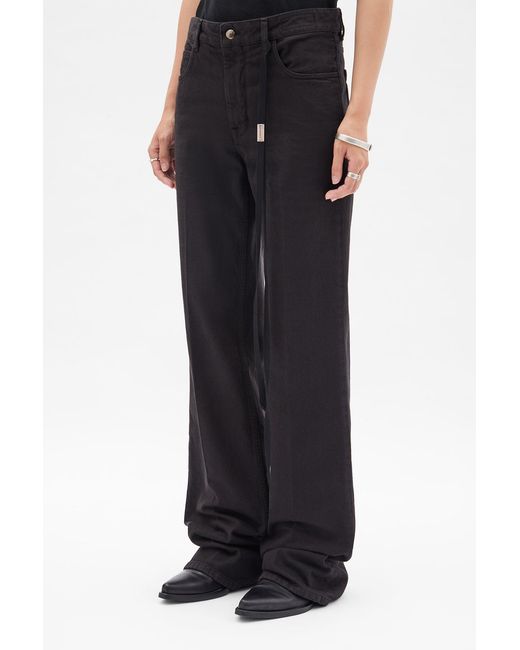 Ann Demeulemeester Black Vive 5-Pockets Straight Leg Trousers