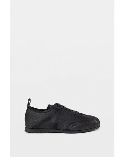 Ann Demeulemeester Black Siru Soft Low Top Boxing Sneakers for men