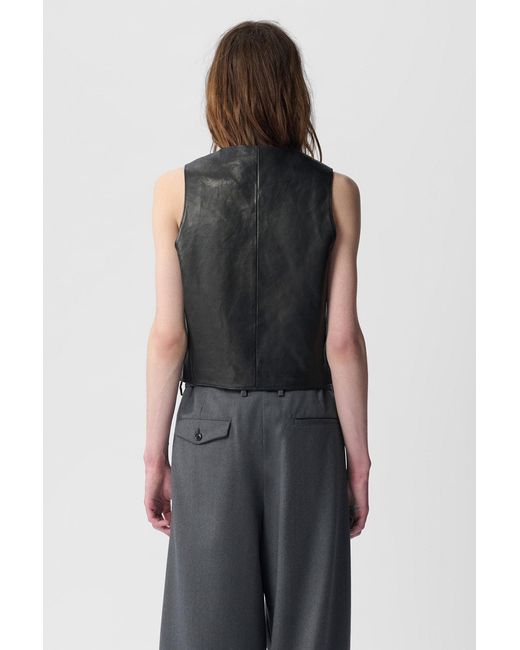 Ann Demeulemeester Black Alrik Classic Waistcoat for men