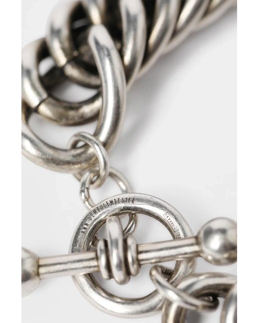 Ann Demeulemeester Black Pavel Chain Bracelet
