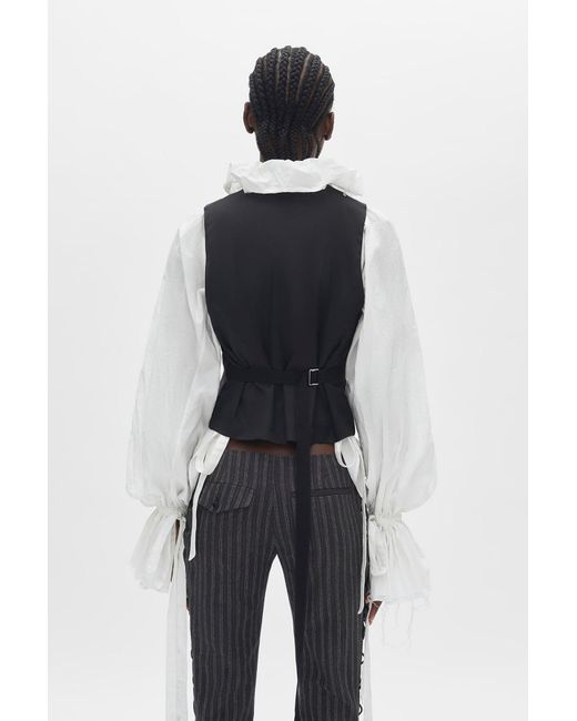 Ann Demeulemeester White Stanse Classic Waistcoat
