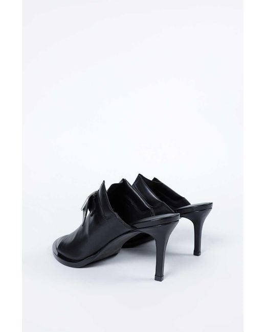 Ann Demeulemeester Black Keke Heeled Mules