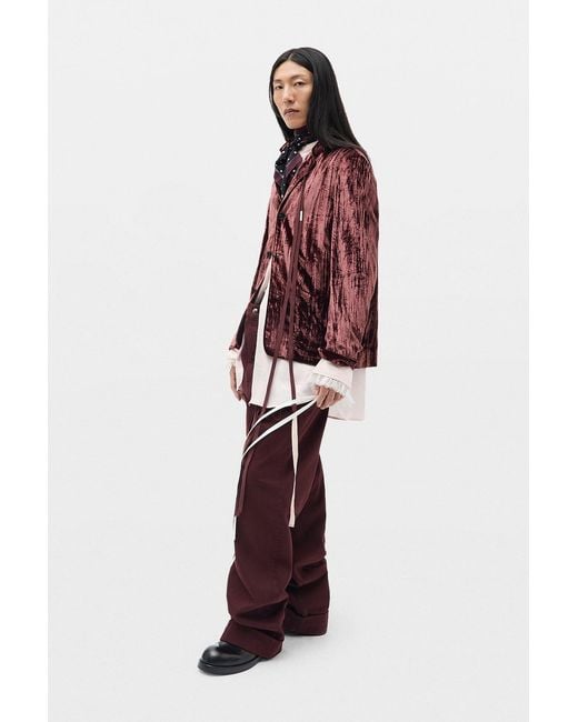 Ann Demeulemeester Purple Michael High Comfort Trousers for men