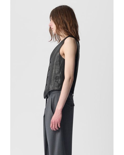 Ann Demeulemeester Black Alrik Classic Waistcoat for men