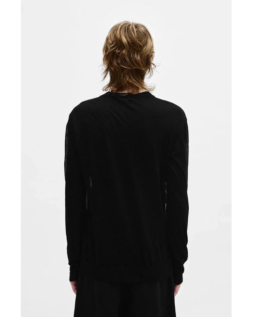 Ann Demeulemeester Black Abram Twisted Cardigan for men