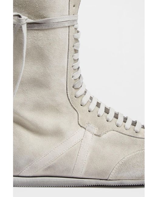 Ann Demeulemeester Gray Fides High-Top Boxing Sneakers