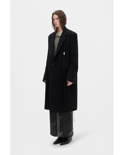 Ann Demeulemeester Black Viv High Comfort Tailored Coat