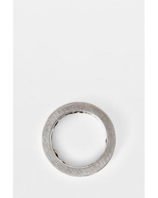 Ann Demeulemeester Black Marin Chain Ring for men