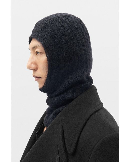 Ann Demeulemeester Black Vali Balaclava for men