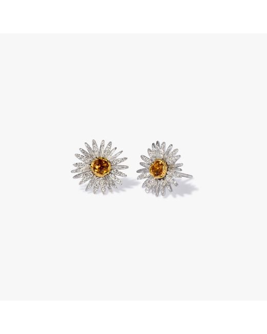 Annoushka White Daisy Stud Earrings