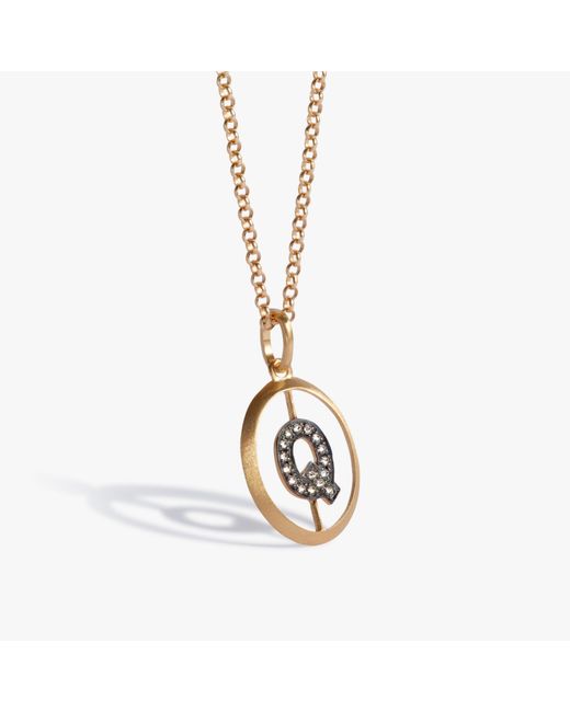Annoushka Metallic Initial Q Necklace for men