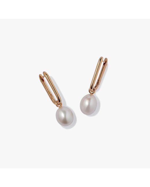 Annoushka Metallic Knuckle Pearl Earrings