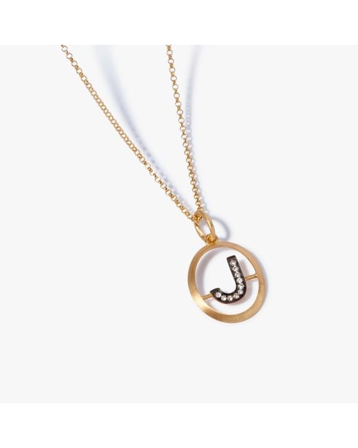 Annoushka Metallic Initial J Necklace for men