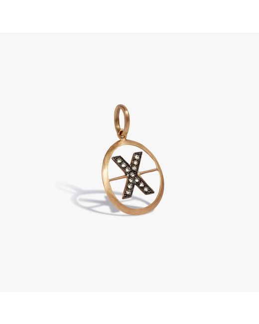 Annoushka Metallic Initials X Pendant