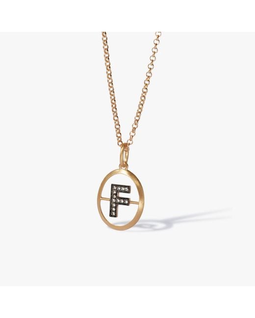 Annoushka Metallic Initial F Necklace for men