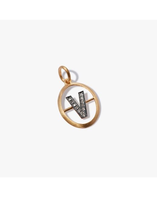 Annoushka Metallic Initials V Pendant