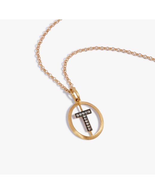 Annoushka Metallic Initial T Necklace for men