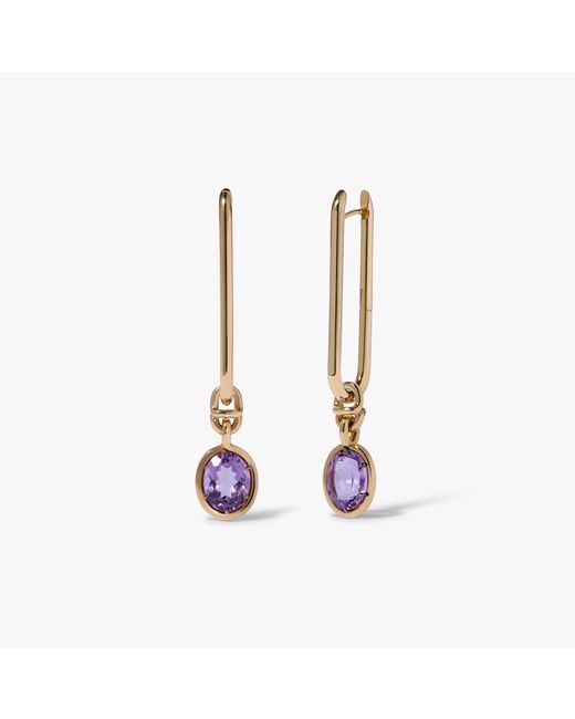 Annoushka White Knuckle Amethyst Long Earrings