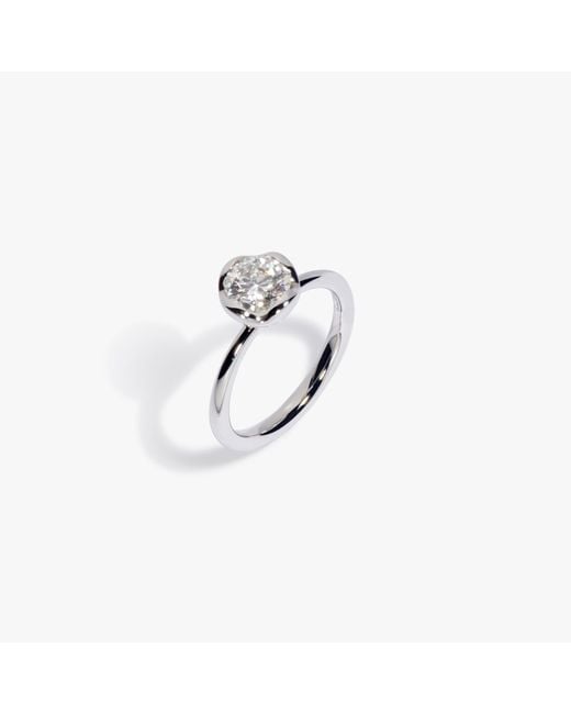 Annoushka Metallic Whoopsie Daisy 18ct White Gold 1ct Diamond Engagement Ring