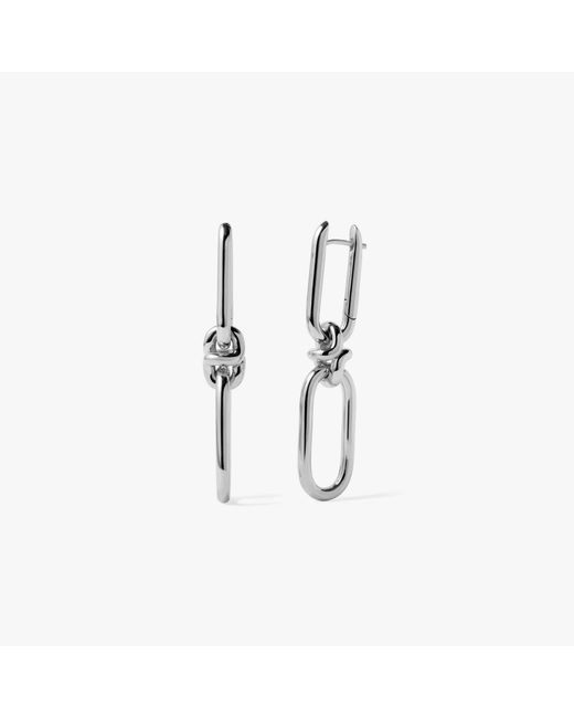 Annoushka Metallic Knuckle Double Hoop Earrings