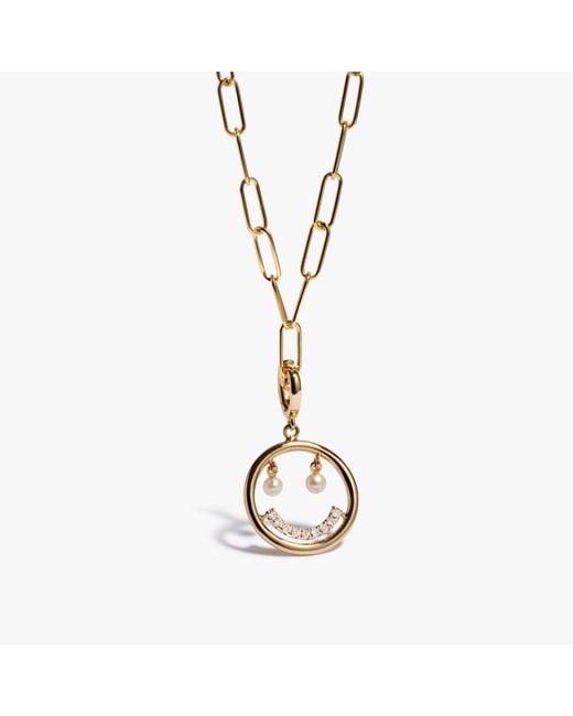 Annoushka Metallic 18ct Yellow Gold Happy Charm Necklace for men