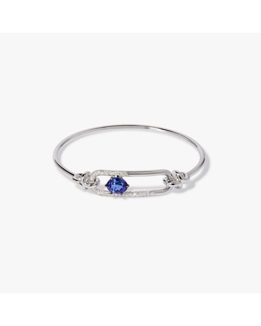 Annoushka Metallic Knuckle Dust Tanzanite & Diamond Bangle