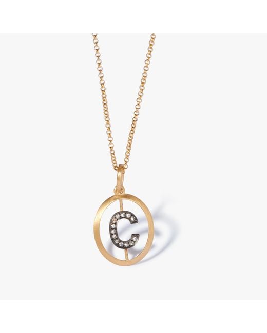 Annoushka Metallic Initial C Necklace for men