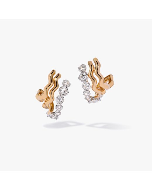 Annoushka Metallic Whoopsie Daisy Triple Hoop Earrings