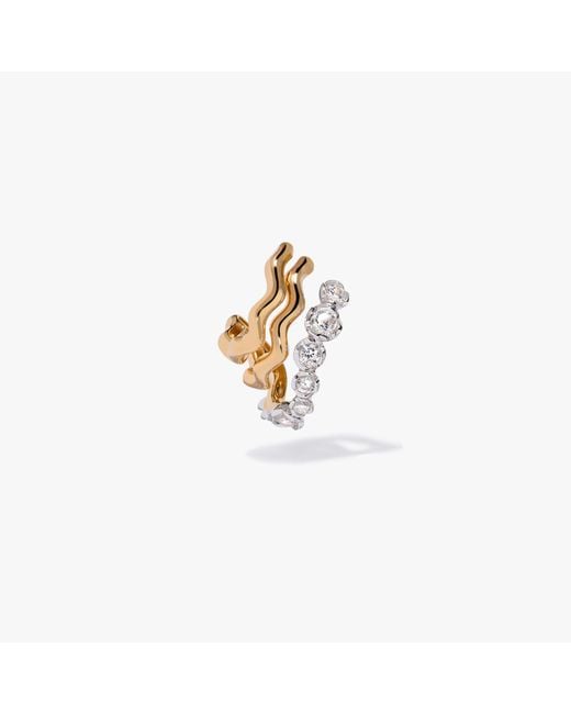 Annoushka White Whoopsie Daisy Triple Hoop Earring