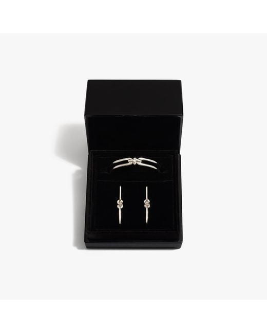 Annoushka Black Knuckle Earrings & Bangle Gift Set