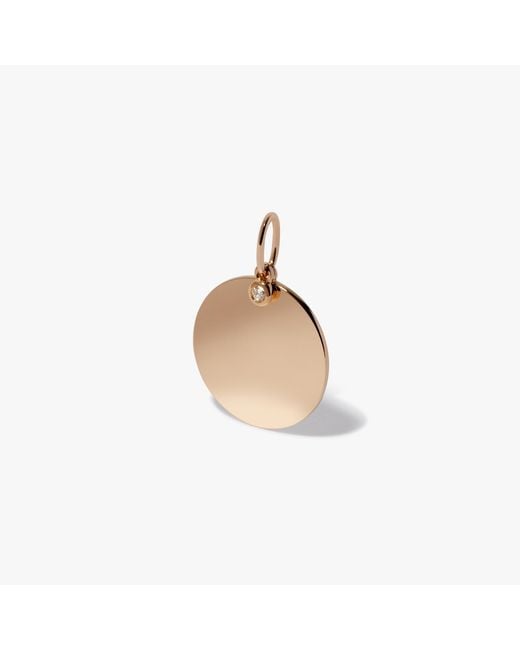 Annoushka White Tokens 14ct Yellow Gold Disc Pendant