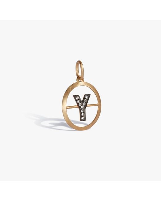 Annoushka Metallic Initials Y Pendant