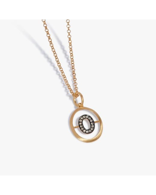 Annoushka Metallic Initial O Necklace for men