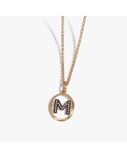 Annoushka Metallic Initial M Necklace for men