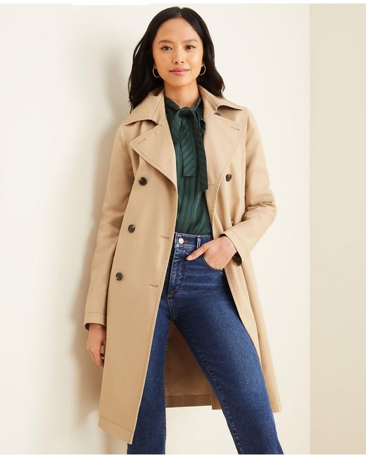Ann Taylor Petite Trench Coat in 