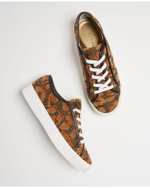 leopard print lace up sneakers