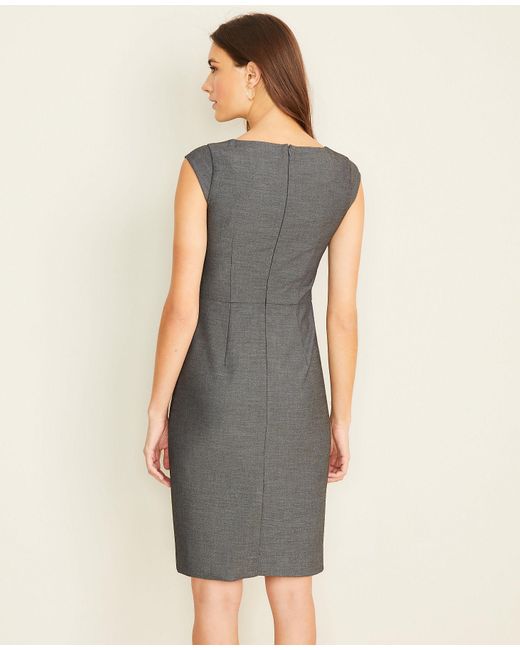 Scoop Neck Dress In Bi-stretch 