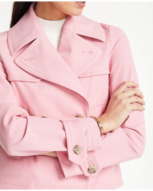 Ann Taylor Petite Short Trench Coat in 