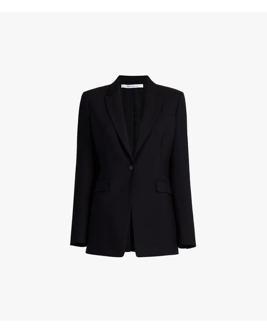 Another Tomorrow Black Single Button Jacket