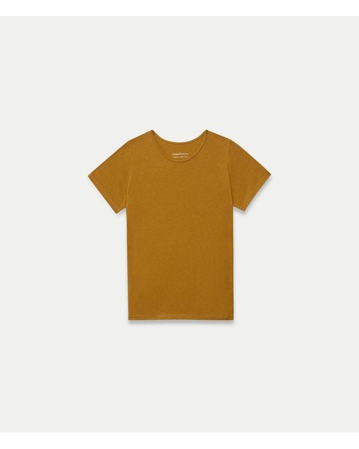 Another Tomorrow Yellow Fitted Tee