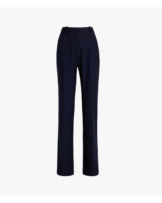 Another Tomorrow Blue Slight Flare Trouser