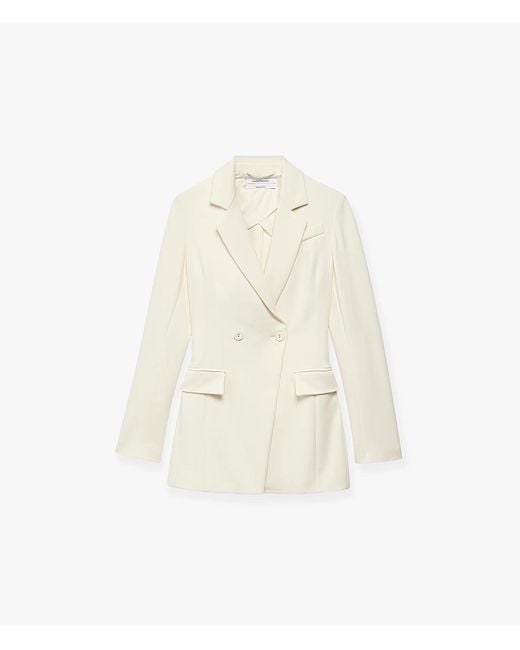 Another Tomorrow White Jersey Jacket